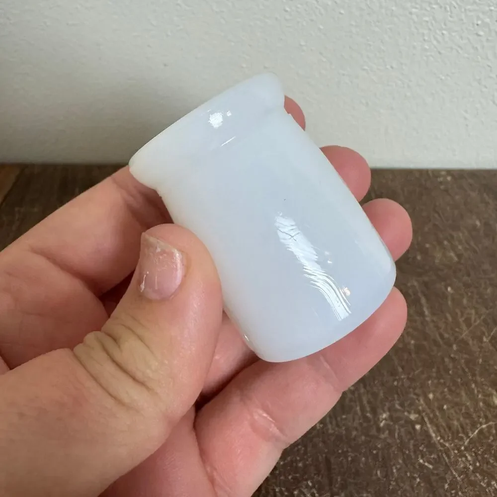 Vintage Milk Glass Tooth Pick Toothpick‎ match Holder